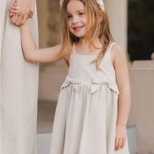 Betsy Dress Sage Stripe
